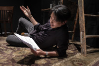 Huy Nguyen in "White Rabbit, Red Rabbit" at Tuta Theatre