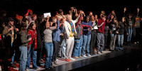 Chicago Shakespeare Theater welcomed 600 students for a free performance by Sir Ian McKellen One Knight Only!