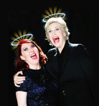 Kate Flannery and Jane Lynch in a publicity image for "The Trouble with Angels."