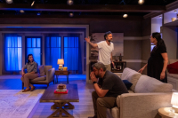 Charín Álvarez, Brian King, Eddie Martinez and Paloma Nozicka in BOTH at Steppenwolf Theatre.