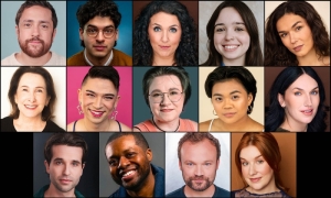 The cast of Kokandy Productions HAIR includes (top, l to r) Nick Arceo, Danny Andrew Bennett, Rachel Carreras, Ella Carson and Emily Holland (center, l to r) Lauren Miller, Z Moore, KyraJo Petit-Walla, Samantha Ringor and Nathe Rowbotham (bottom, l to r) Jack Saunders, Abraham Shaw, Kevin Webb and Missy Wise Vanderzee.