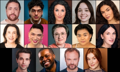 The cast of Kokandy Productions HAIR includes (top, l to r) Nick Arceo, Danny Andrew Bennett, Rachel Carreras, Ella Carson and Emily Holland (center, l to r) Lauren Miller, Z Moore, KyraJo Petit-Walla, Samantha Ringor and Nathe Rowbotham (bottom, l to r) Jack Saunders, Abraham Shaw, Kevin Webb and Missy Wise Vanderzee.