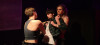 (L-R) Julia Toney, Alex Marusich, Noah Hinton in ‘it’s been ten years since everybody died’ at Open Space Arts.
