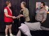 Riley Capp (left), Mary Ann Bowman (center) and Andrew Kain Miller (right).