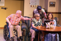 (left to right) Bob Sanders, Ellen Phillips, Kenneth Johnson and Elizabeth Rude in Citadel Theatre's 'A Jukebox for the Algonquin'