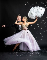 Pictured: Adam Houston and Katie Rafferty.
