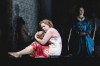 Jennifer Holloway as Salome (left) and Tanja Ariane Baumgartner as Herodias in Richard Strauss "Salome at the Lyric Opera of Chicago.