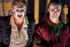 (L-R) Henry DelBello and Deacon Leer in the Conspirators production of Tartuffe, or, The Charlatan.