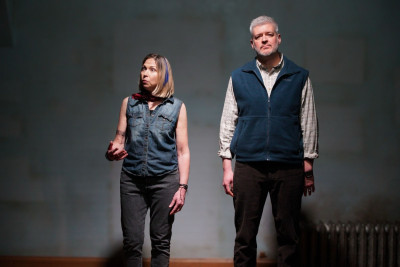 Kendra Thulin and Peter Moore in Steep Theatre's 'A Slow Air'.