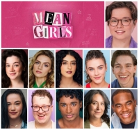 Paramount Theatre’s 15th Broadway Series opener, Mean Girls, will be staged by Devon Hayakawa (top, right) in their Paramount solo directing debut. Principal cast members are (bottom, from left) Elizabeth Stenholt as Cady Heron, Dariana Mullen as Regina George, Angel Alzeidan as Gretchen Wieners, Julia Hope Budd as Karen Smith, Diego Vazquez Gomez as Aaron Samuels, Lucy Godinez as Janis Sarkisian, Steven Klenk as Damian Hubbard, Ben Mathew as Kevin G, Veronica Garza as Mrs. Heron/Ms. Norbury/Mrs. George, and Austin Nelson Jr. as Principal Duvall.