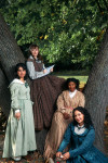 (left to right) Lucy Carapetyan, Tyler Meredith, Demetra Dee and Janyce Caraballo in Louisa May Alcott's Little Women at Northlight Theatre.