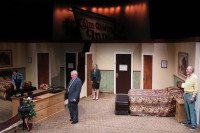 L-R Laura Leonardo Ownby, Bryan Burke, Lisa Dawn and Frank Nall in Unnecessary Farce at The McAninch Arts Center.